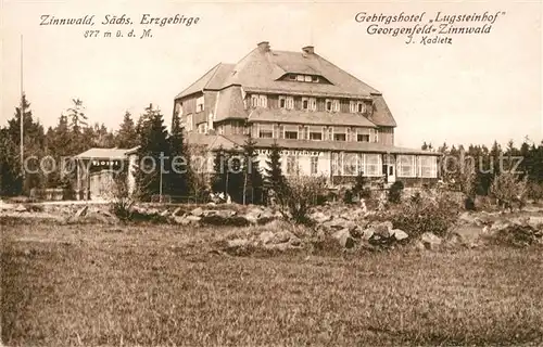 AK / Ansichtskarte Zinnwald Georgenfeld Gebirgshotel Lugsteinhof Kat. Altenberg