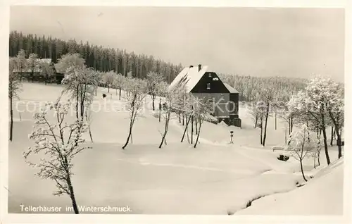 AK / Ansichtskarte Tellerhaeuser im Winterschmuck Kat. Breitenbrunn Erzgebirge