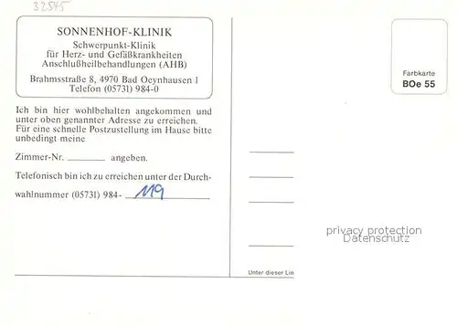 AK / Ansichtskarte Bad Oeynhausen Sonnenhof Klinik Kurhaus Spielcasino Kat. Bad Oeynhausen