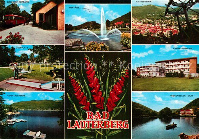AK / Ansichtskarte Bad Lauterberg Sessellift Wiesenbeker Teich Bahnhof