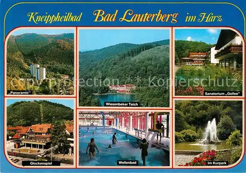 AK / Ansichtskarte Bad Lauterberg Sanatorium Gollee Glockenspiel Hotel Panoramic  Kat. Bad Lauterberg im Harz