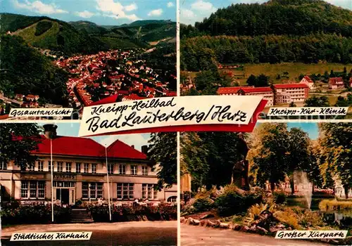 AK / Ansichtskarte Bad Lauterberg Grosser Kurparjk Staedtisches Kurhaus  Kat. Bad Lauterberg im Harz