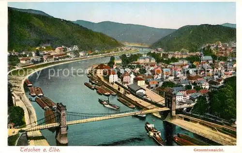 AK / Ansichtskarte Tetschen Bodenbach Boehmen Gesamtansicht  Kat. Decin