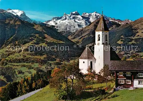 AK / Ansichtskarte Innerberg Vorarlberg Kirche Sulzfluh Drei Tuerme  Kat. Oesterreich