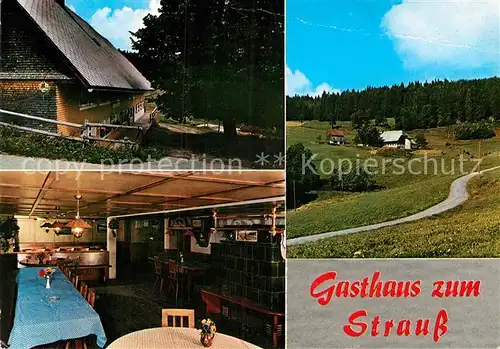 AK / Ansichtskarte Siedelbach Titisee Neustadt Gasthaus zu Strauss Kat. Titisee Neustadt