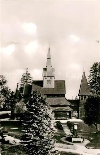 AK / Ansichtskarte Hahnenklee Bockswiese Harz Gustav Adolf Kirche Kat. Goslar