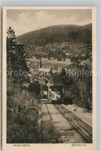 AK / Ansichtskarte Bergbahn Heidelberg  Kat. Bergbahn