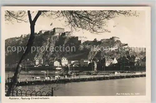 AK / Ansichtskarte Foto Zeitz F.G. Nr. 1261 Koblenz Festung Ehrenbreitstein  Kat. Berchtesgaden