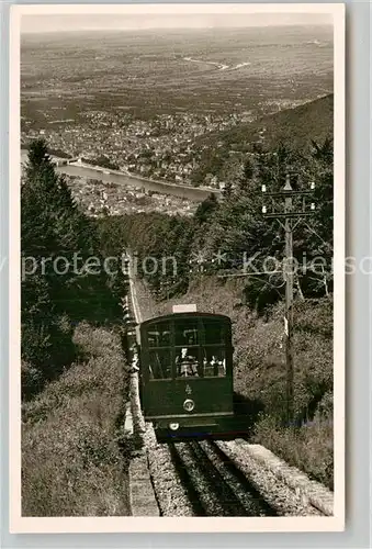 AK / Ansichtskarte Bergbahn Koenigstuhl Heidelberg  Kat. Bergbahn