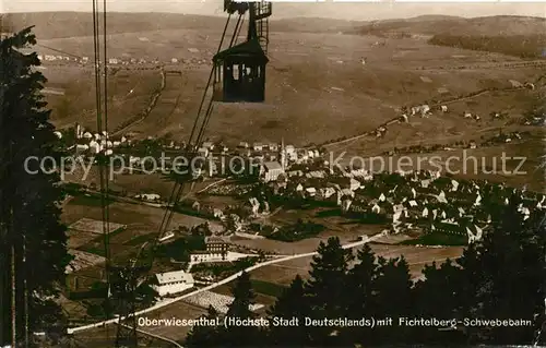 AK / Ansichtskarte Oberwiesenthal Erzgebirge Fichtelberg Schwebebahn Bromsilber Kat. Oberwiesenthal