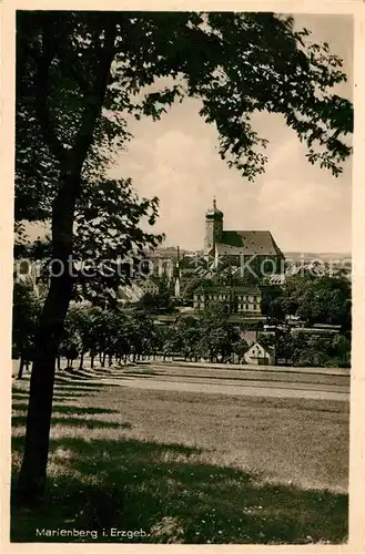 AK / Ansichtskarte Marienberg Erzgebirge Blick zur Kirche Kat. Marienberg