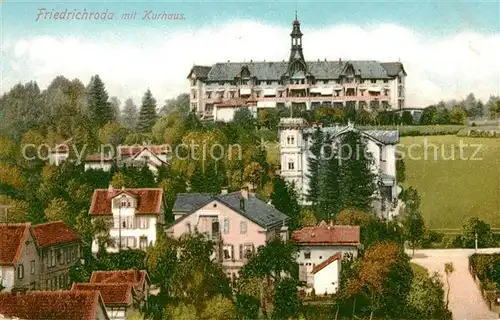 AK / Ansichtskarte Friedrichroda Teilansicht mit Kurhaus Kat. Friedrichroda