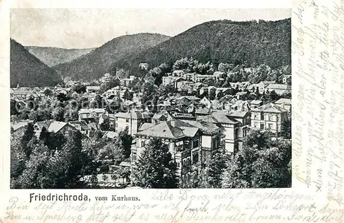 AK / Ansichtskarte Friedrichroda Panorama Blick vom Kurhaus Kat. Friedrichroda