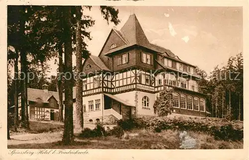 AK / Ansichtskarte Friedrichroda Spiessberg Hotel Kat. Friedrichroda