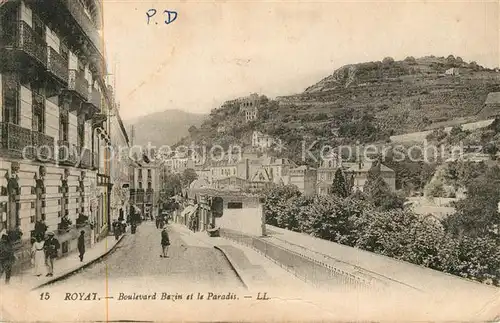 AK / Ansichtskarte Royat Puy de Dome Boulevard Bazin et le Paradis Kat. Royat