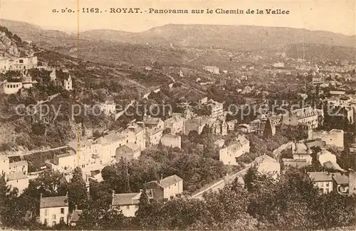 AK / Ansichtskarte Royat Puy de Dome Panorama sur le Chemin de la Vallee Kat. Royat