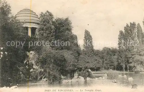 AK / Ansichtskarte Bois de Vincennes Le Temple Grec