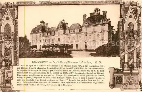 AK / Ansichtskarte Cheverny Chateau Monument historique Kat. Cheverny