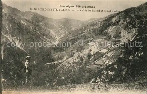 AK / Ansichtskarte Allos Vallee du Palluel et le Col d Allos Alpes Kat. Allos