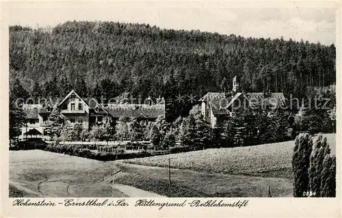 AK / Ansichtskarte Hohenstein Ernstthal Huettengrund Bethlehemstift Kat. Hohenstein Ernstthal