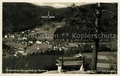 AK / Ansichtskarte Sachsenberg Georgenthal Panorama Radiumquelle Kat. Klingenthal Sachsen