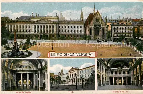 AK / Ansichtskarte Leipzig Universitaet Wandelhalle Hof Kat. Leipzig