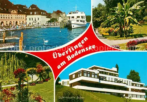 AK / Ansichtskarte ueberlingen Bodensee Schiffslandestelle DJH Martin Buber Stadtgarten Kat. ueberlingen
