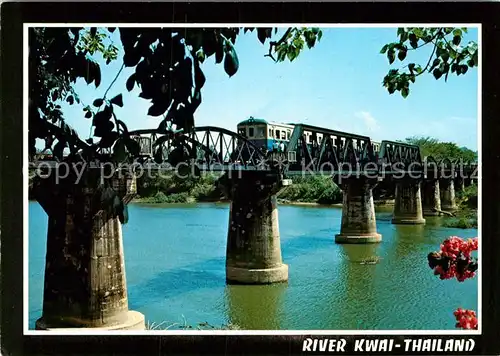 AK / Ansichtskarte Bruecken Bridges Ponts Eisenbahn River Kwai Thailand 