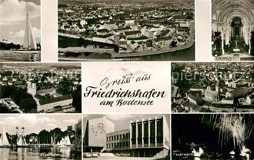AK / Ansichtskarte Friedrichshafen Bodensee Schloss Rathaus Schlosskirche Kat. Friedrichshafen