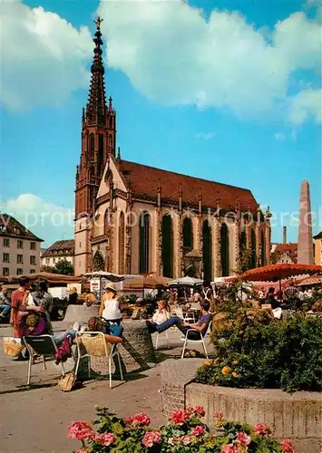 AK / Ansichtskarte Wuerzburg Markt Marienkapelle Kat. Wuerzburg