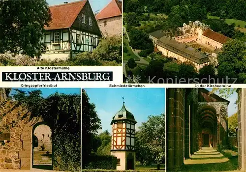 AK / Ansichtskarte Lich Hessen Kloster Arnsburg Kriegsopferfriedhof Schmiedetuermchen Kat. Lich