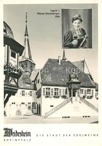 AK / Ansichtskarte Deidesheim Rathaus Ingrid I Kat. Deidesheim