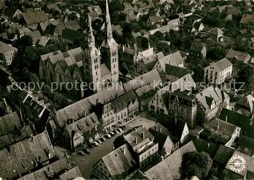 AK / Ansichtskarte Lemgo Fliegeraufnahme Altstadt St. Nicolaikirche Kat. Lemgo