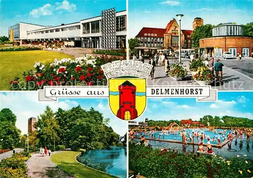 AK / Ansichtskarte Delmenhorst Schwimmbad Bahnhof Kat. Delmenhorst