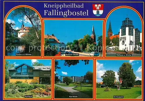 AK / Ansichtskarte Fallingbostel Rathaus Kirche Soltauer Strasse Kat. Bad Fallingbostel