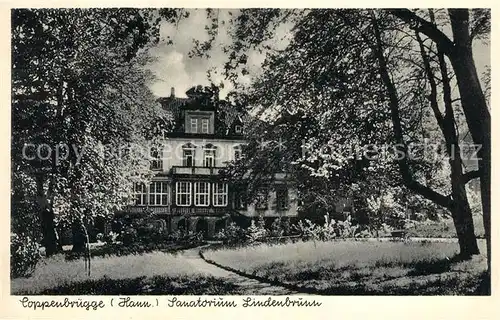 AK / Ansichtskarte Coppenbruegge Sanatorium Lindenbrunn Kat. Coppenbruegge