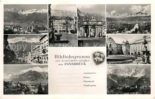 AK / Ansichtskarte Innsbruck Orts und Teilansichten Kat. Innsbruck