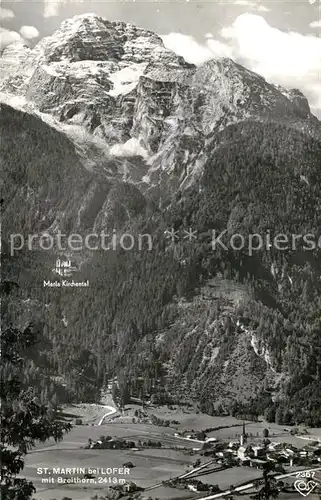 AK / Ansichtskarte St Martin Lofer mit Maria Kirchental und Breithorn Kat. St Martin bei Lofer