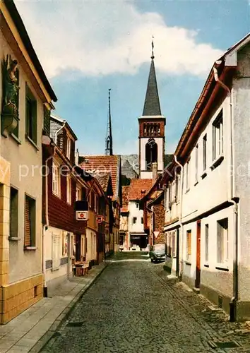 AK / Ansichtskarte Dieburg Gundermannsgasse mit Stadtkirche Kat. Dieburg