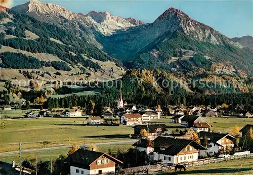 AK / Ansichtskarte Fischen Allgaeu Ortsansicht Kat. Fischen i.Allgaeu