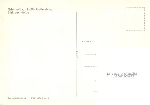 AK / Ansichtskarte Grimma HOG Gasstersburg Terrasse Muldepartie Kat. Grimma