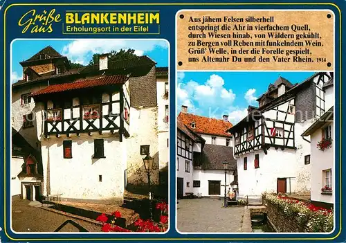 AK / Ansichtskarte Blankenheim Eifel Dorfmotive Fachwerkhaeuser Kat. Blankenheim