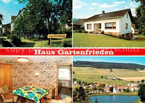 AK / Ansichtskarte Helminghausen Haus Gartenfrieden Gaststube Diemelsee Kat. Marsberg