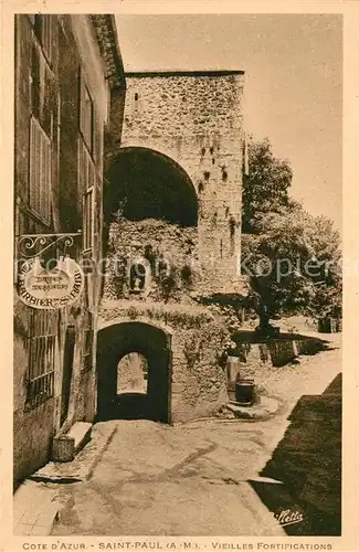 AK / Ansichtskarte Saint Paul Cote d Azur Vieilles Fortipications