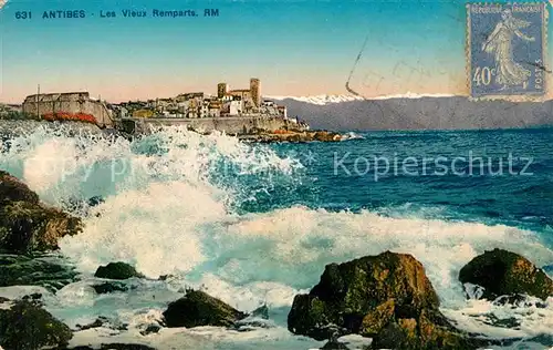 AK / Ansichtskarte Antibes Alpes Maritimes Les Vieux Remparts Kat. Antibes
