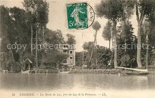 AK / Ansichtskarte Enghien Hainaut Les Bords du Lac Kat. 