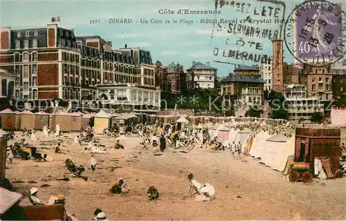 AK / Ansichtskarte Dinard Ille et Vilaine Bretagne Plage Hotel Roval Kat. Dinard