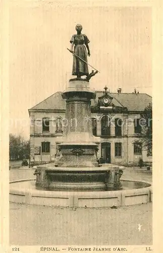 AK / Ansichtskarte Epinal Vosges Fontaine Jeanne D`Arc Kat. Epinal