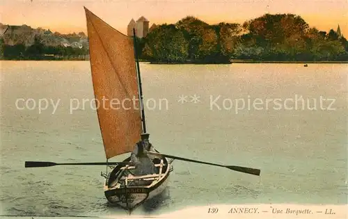 AK / Ansichtskarte Annecy Haute Savoie Segelboot Kat. Annecy