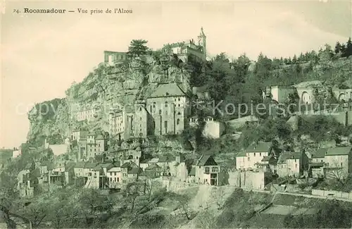 AK / Ansichtskarte Rocamadour Vue prise de l`Alzon Kat. Rocamadour